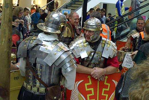 Romans in the Grand Arcade, Wigan, 2010