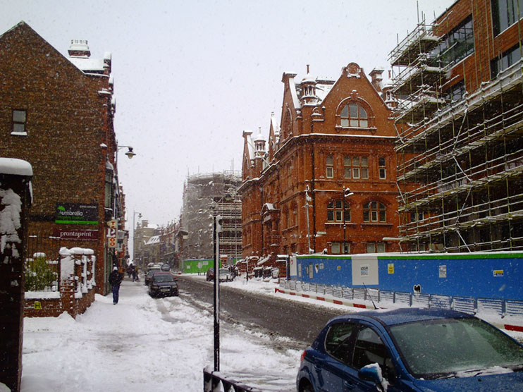 Wigan Snow, Library Street