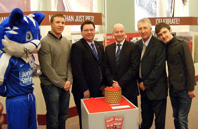 The great and the good (and football mascots) gather round the momentous mint