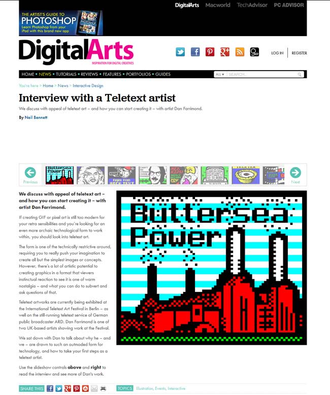 Digital Arts Website